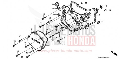 PANNEAU CARTER-MOTEUR D. CR125RX de 1999